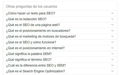 Cómo aprovechar el “acordeón de preguntas de Google” en SEO