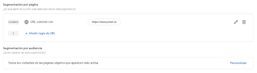 Segmentación por página