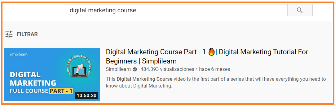YouTube SEO título iconos