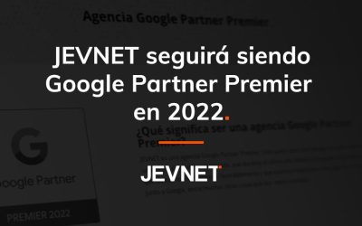 JEVNET seguirá siendo Google Partner Premier en 2022